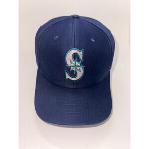 Vintage Logo 7 Seattle Mariners Snapback Hat MLB